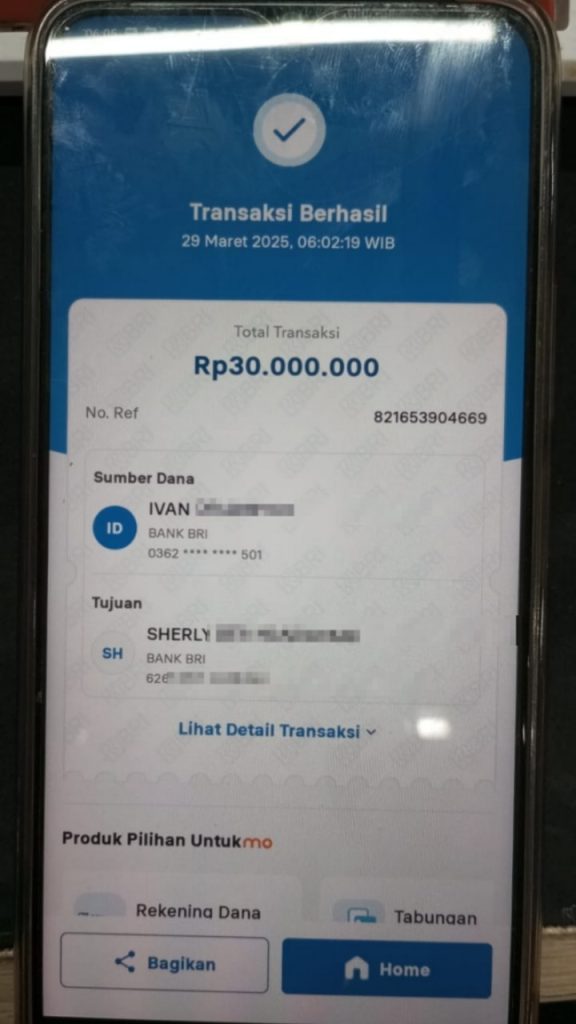 Bukti Transfer